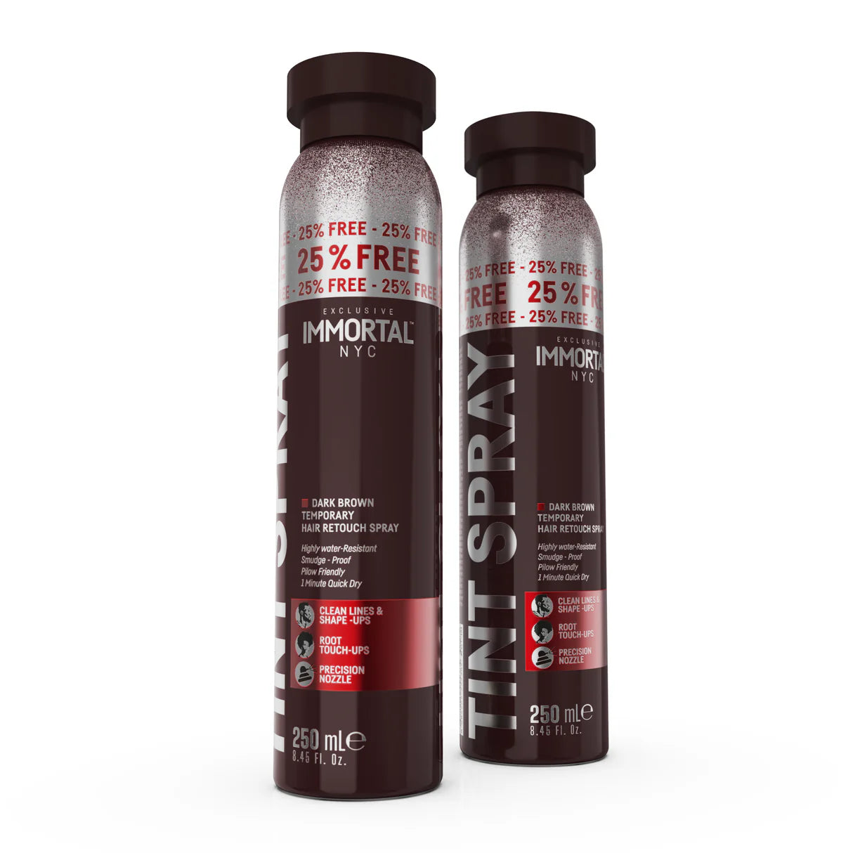 Immortal NYC Tint Spray Temporary Hair Retouch Spray Hard Black 250ml