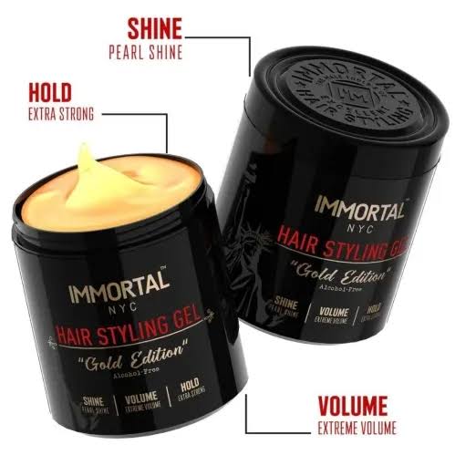 Immortal NYC Hair Styling Gel Gold Edition 500ml