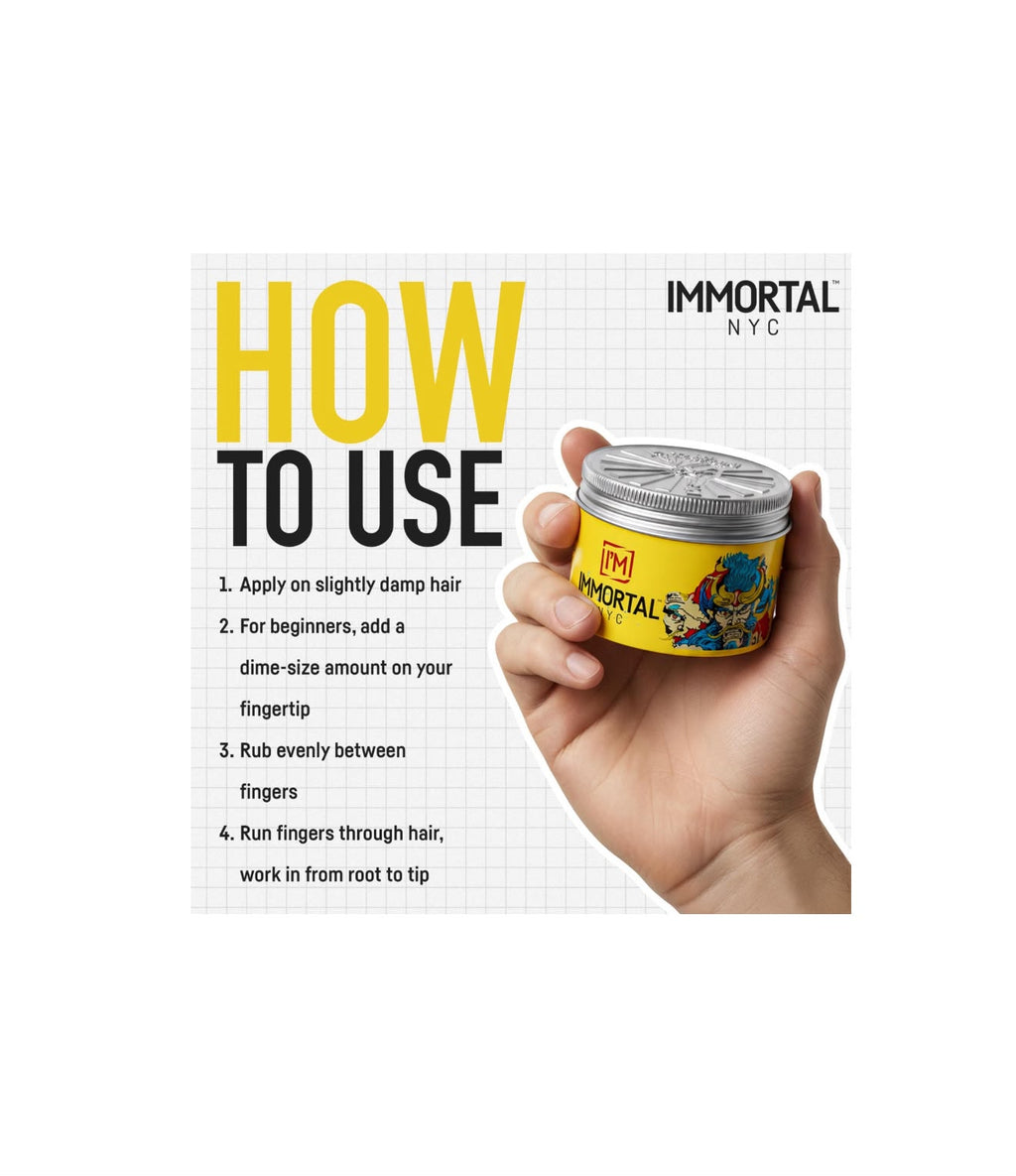 Immortal NYC Samurai Spirit Pomade Styling Hair Wax 100ml