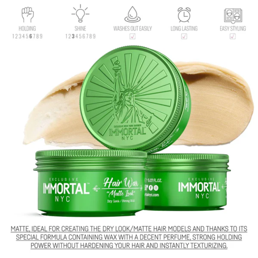 Immortal NYC Matt Look Hair Wax