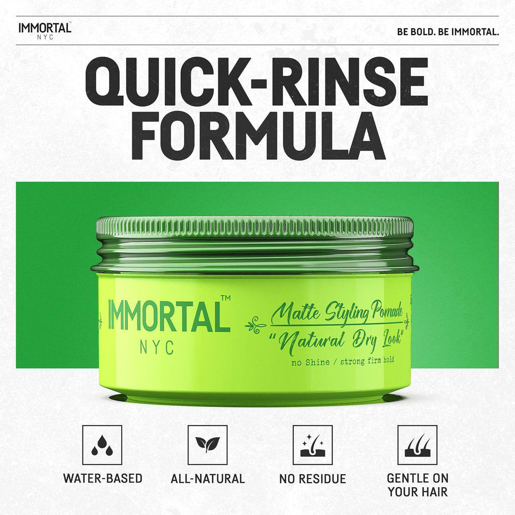 Immortal NYC Dry Matte Finish Styling Pomade 150ml